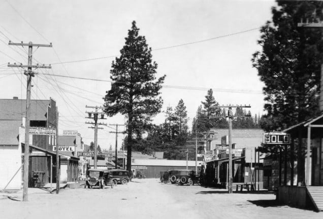 1926 view of Main St, Chiloquin