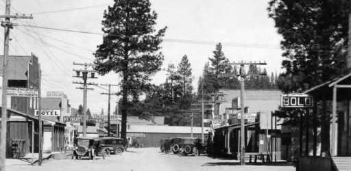 history: Main street Chiloquin in 1926