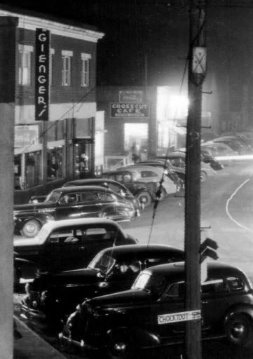 The original 2 story brick Gienger's General Merchandise store.
