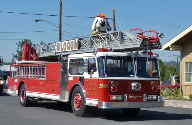 Chiloquin Volunteer Fire Dept. on parade