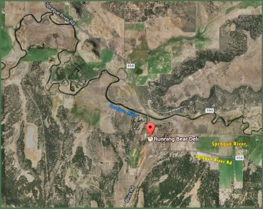 See a larger map to Running Bear Deli Map to Running Bear Deli, Sprague River