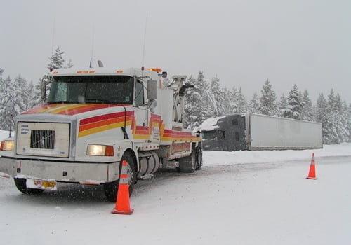 Chiloquin Towing: Missed the road in blinding snow