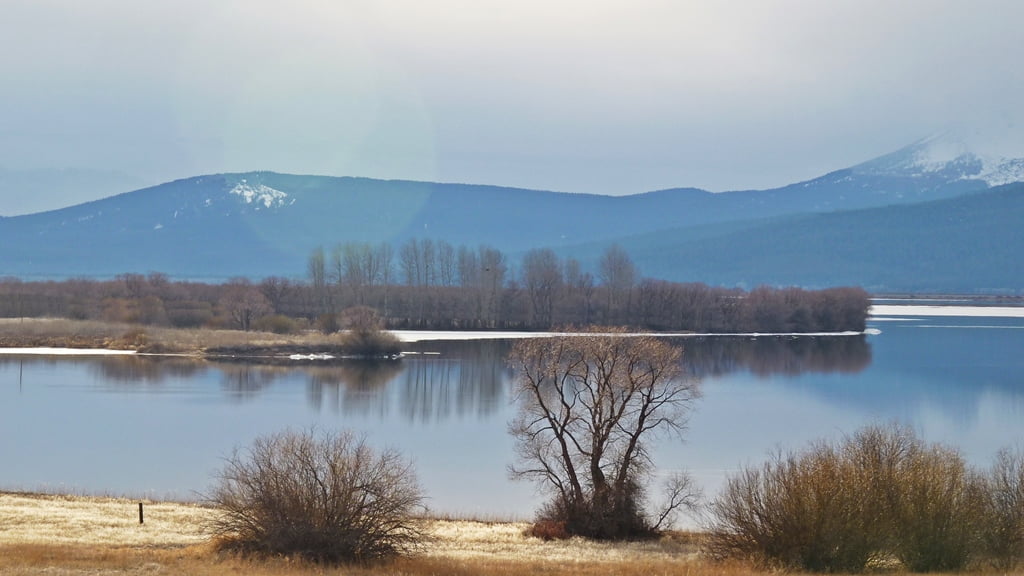 Agency Lake seen from the intersection of South Chiloquin Rd and Modoc Point Rd.
