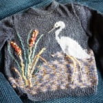 vintage Heron sweater by JoansGarden for Knitted Creatures
