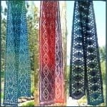 Knitted lace scarves by JoansGarden for Knitted Creatures
