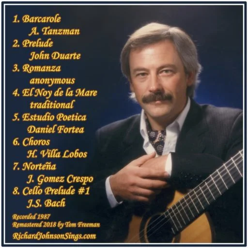 Back CD cover, Richard Johnson Barcarole